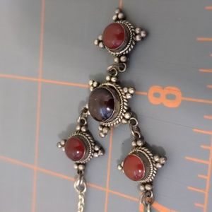 Sterling Silver and Garnet necklace